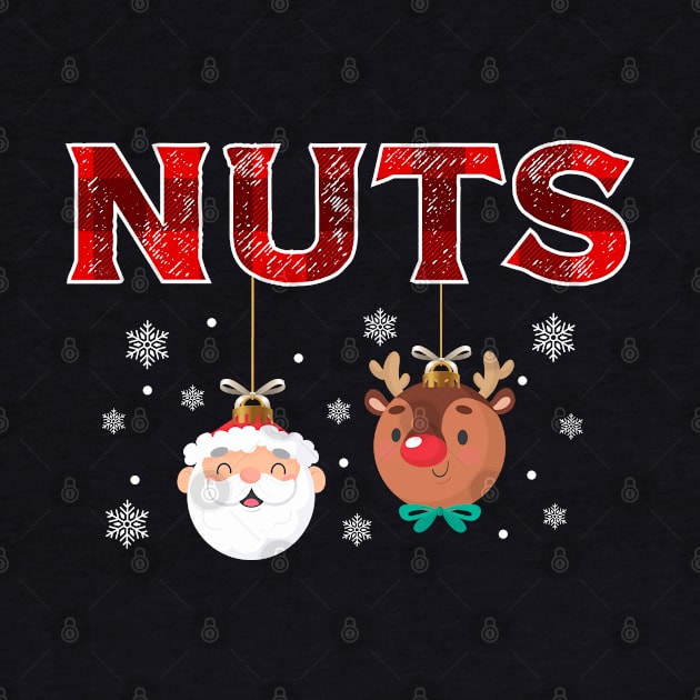 Mens Chest Nuts Matching Funny Christmas Couples Chestnuts Nuts by DonVector